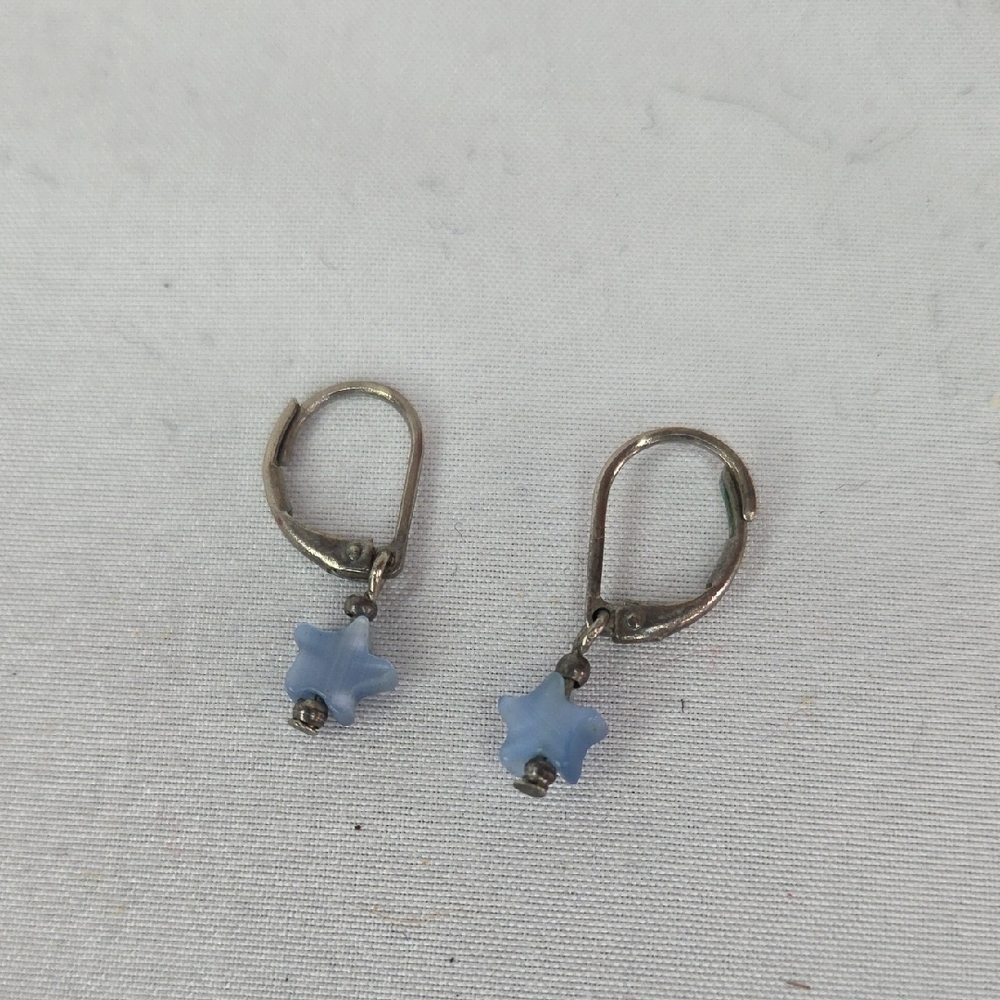 Pacsun Blue Star Earrings Vintage Y2k 2003